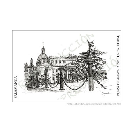Colección postales plumilla de Salamanca