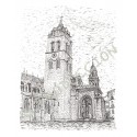 Catedral, ...o Atrio da Porta Norte. Lugo